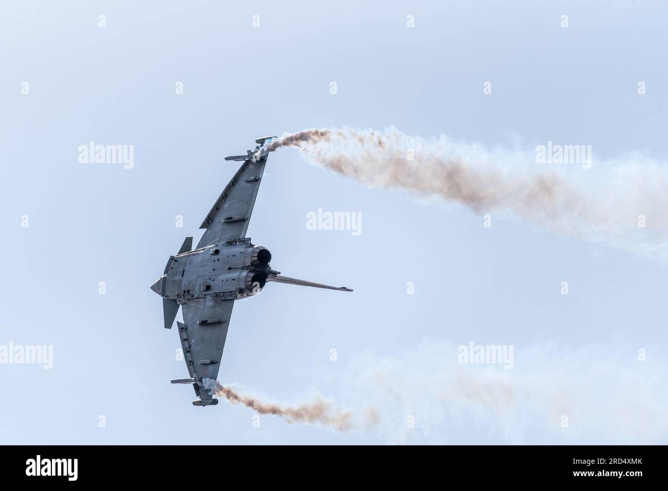 Italian Air Force Eurofighter EF-2000 Typhoon exposé au Royal International Air Tattoo, riat, salon aérien, RAF Fairford, Gloucestershire, ROYAUME-UNI Banque D'Images