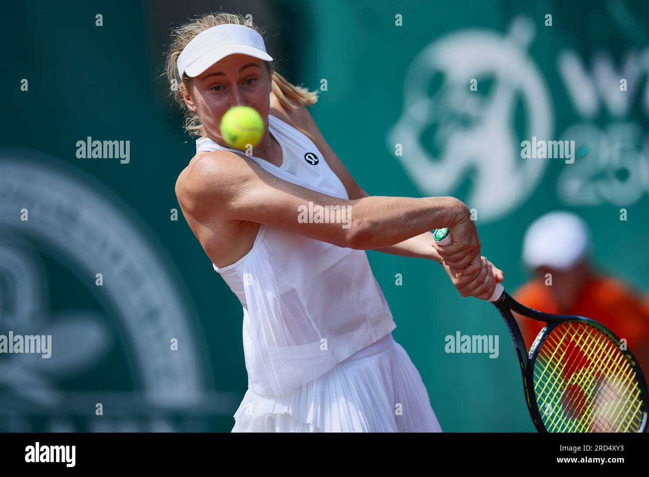 Budapest, Hongrie centrale, Hongrie. 18 juillet 2023. DARIA SAVILLE d'Australie en action pendant le Grand Prix hongrois Budapest Womens tennis, WTA250 (crédit image : © Mathias Schulz/ZUMA Press Wire) USAGE ÉDITORIAL SEULEMENT! Non destiné à UN USAGE commercial ! Banque D'Images