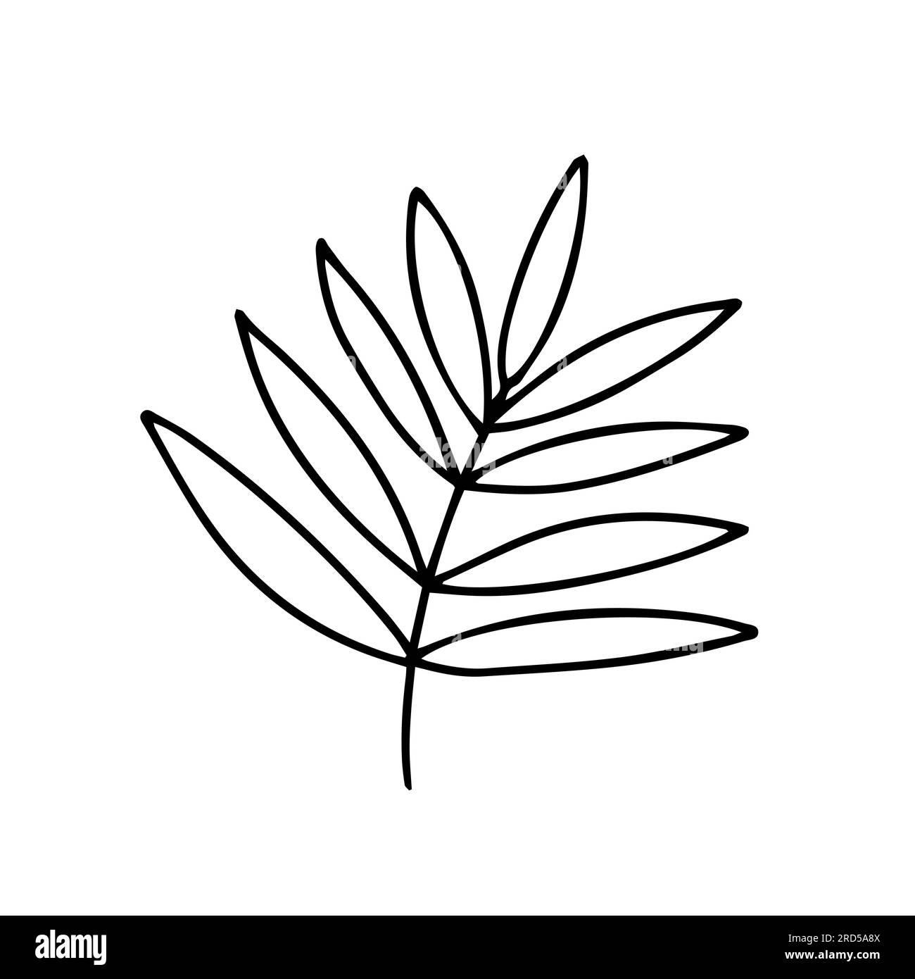 Avec des feuilles de la direction générale Illustration de Vecteur