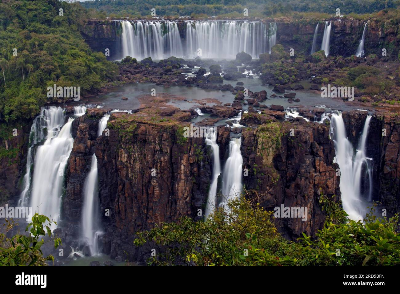 Chutes d'Iguaçu, chutes d'Iguaçu, chutes d'Iguaçu, Iguaçu, parc national d'Iguaçu, Brésil Banque D'Images