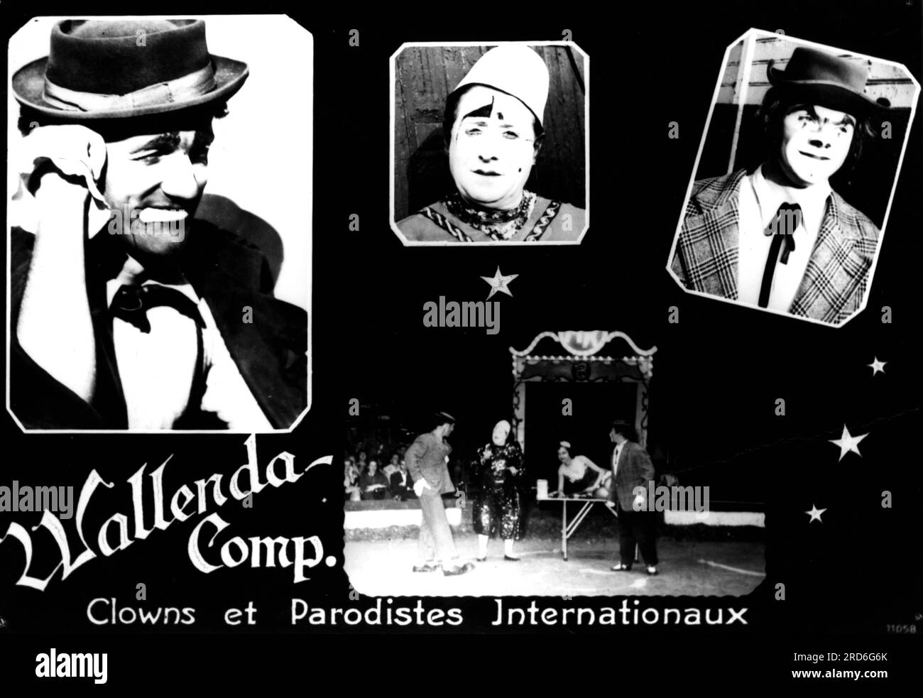 Circus, clown, Wallenda Comp., années 1930, INFORMATION-AUTORISATION-DROITS-SUPPLÉMENTAIRES-NON-DISPONIBLE Banque D'Images