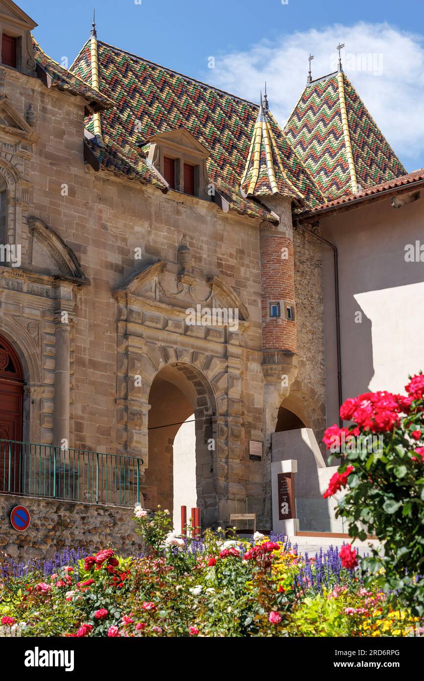 Arche d'entrée à Saint Antoine-l Abbaye Grenoble Isère Auvergne-Rhone-Alpes France Banque D'Images