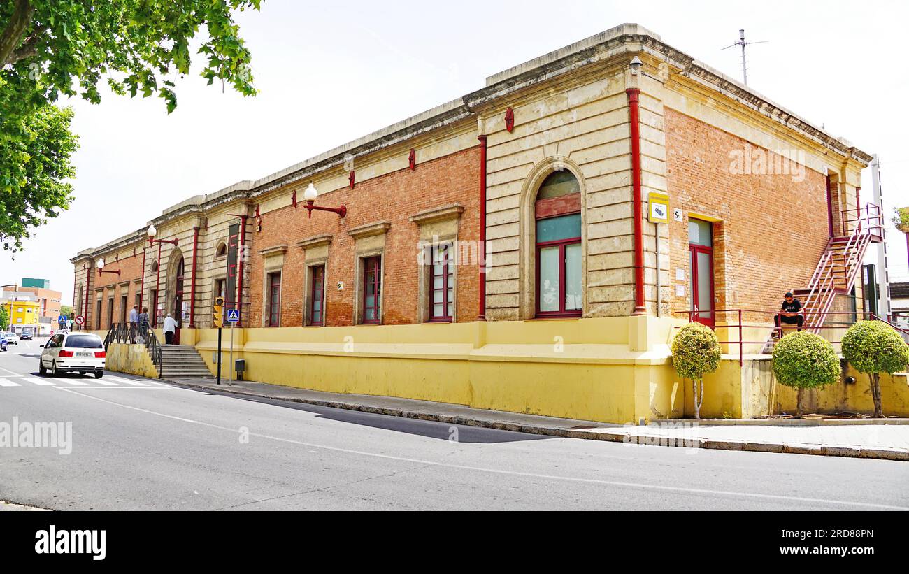 Bâtiment de la gare El Vendrell, Catalogne, Espagne, Europe Banque D'Images