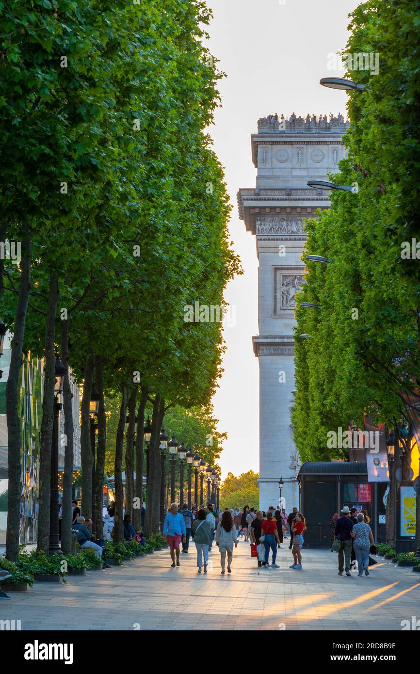 Arc de Triomphe, Paris, France, Europe Banque D'Images