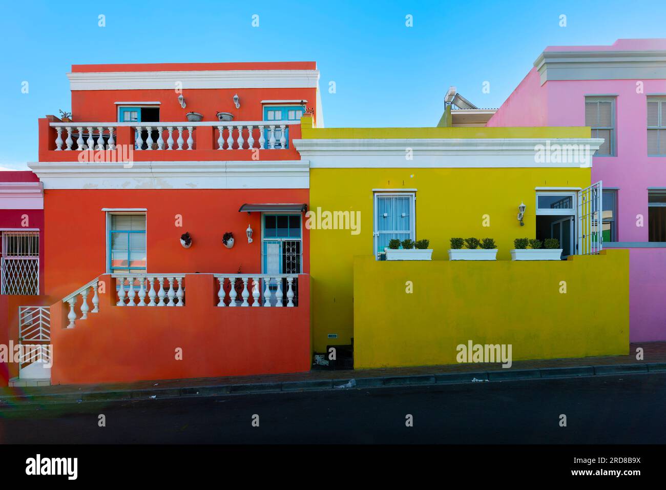 Bo-Kaap, centre historique coloré de la culture Cape Malay, Cape Town, Afrique du Sud, Afrique Banque D'Images