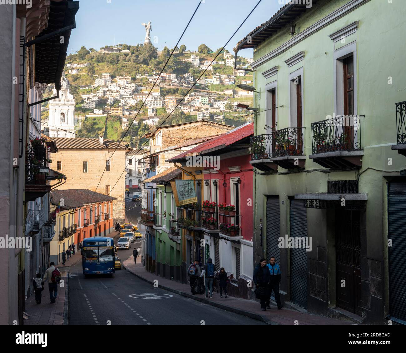 Quartier de San Sebastian, Quito, Pichincha, Équateur, Amérique du Sud Banque D'Images