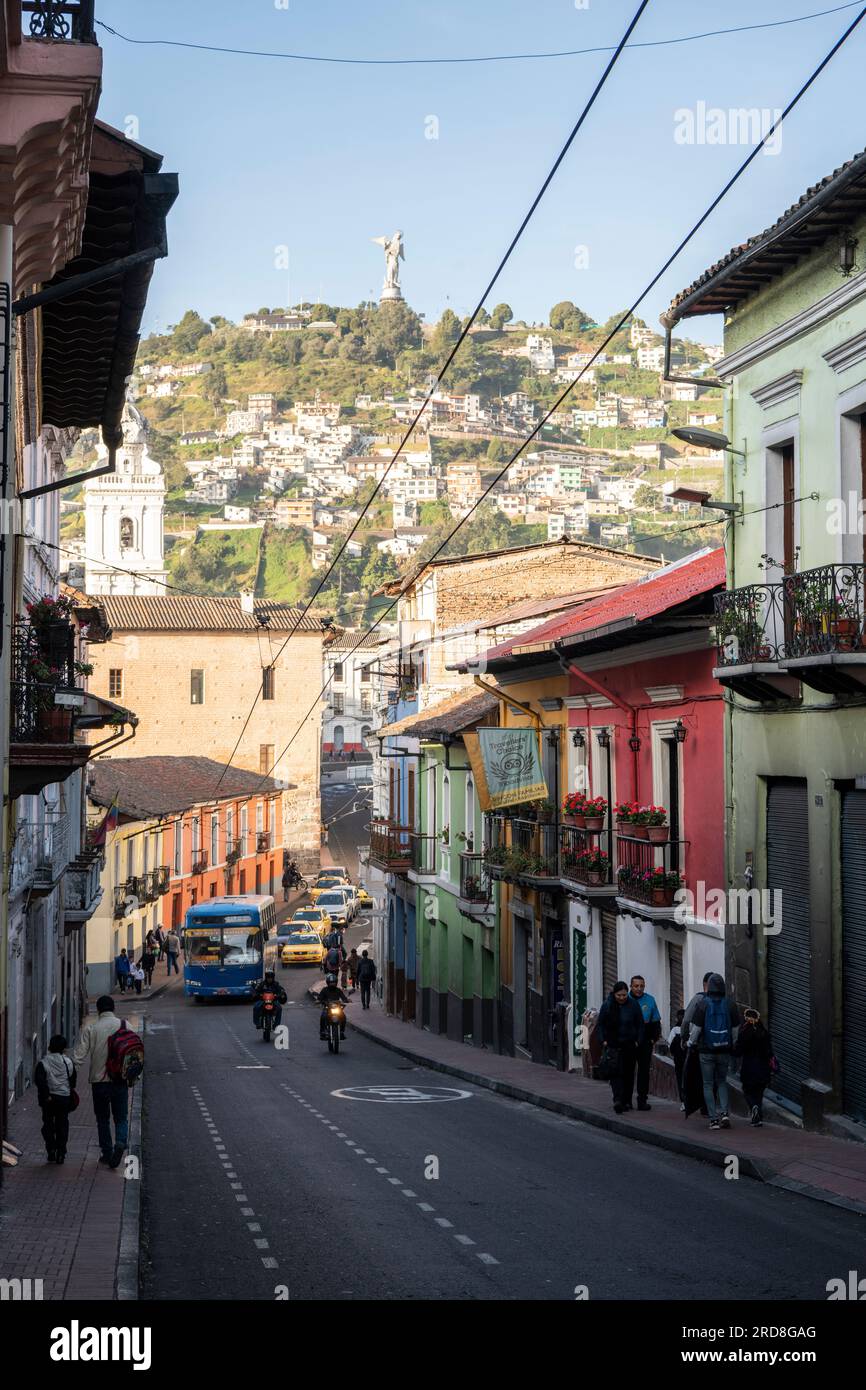 Quartier de San Sebastian, Quito, Pichincha, Équateur, Amérique du Sud Banque D'Images