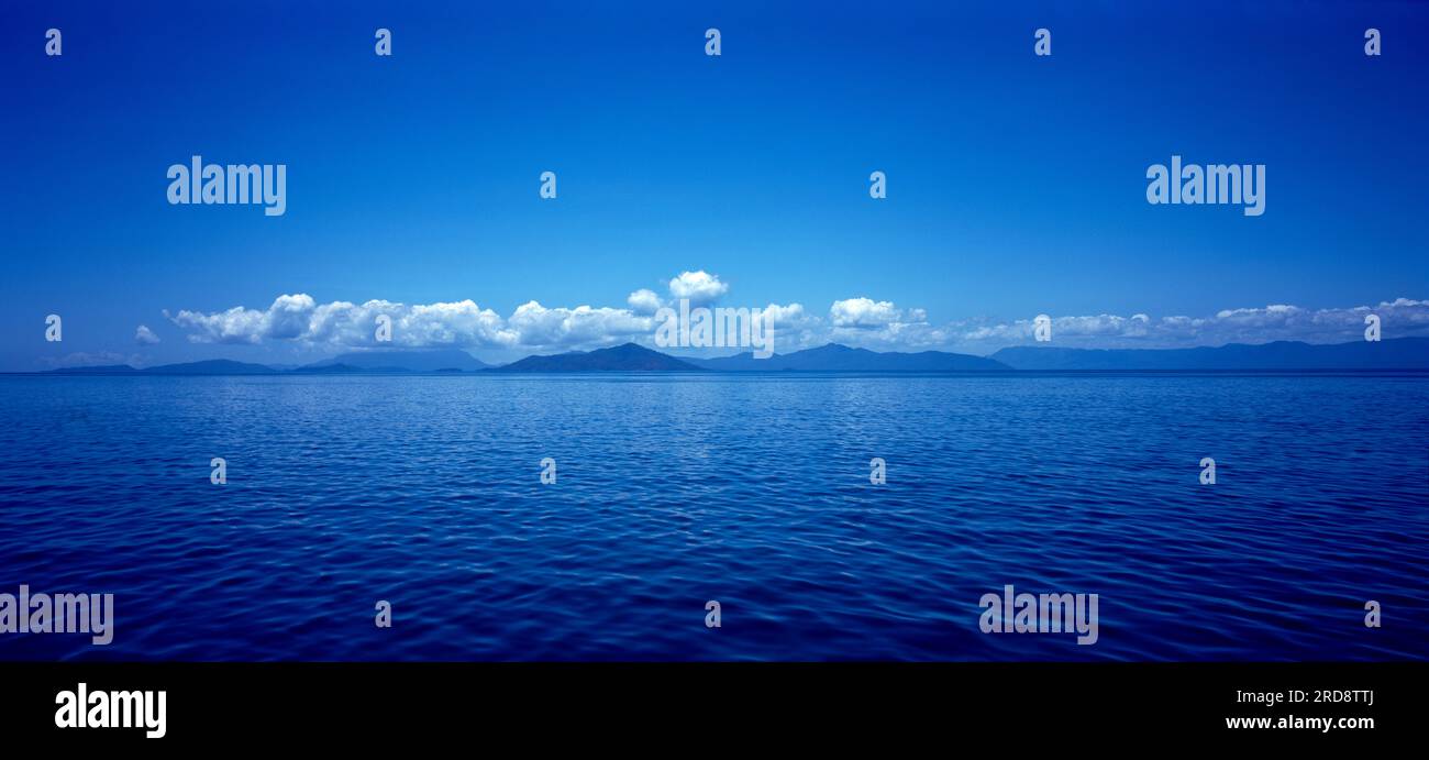 Australie. Queensland. Îles familiales. Vue sur la côte. Banque D'Images