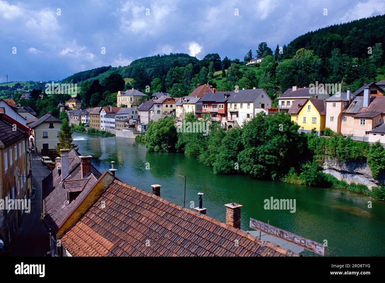 Autriche. Basse-Autriche. Vue sur la ville de Waidhofen an der Ybbs. Banque D'Images