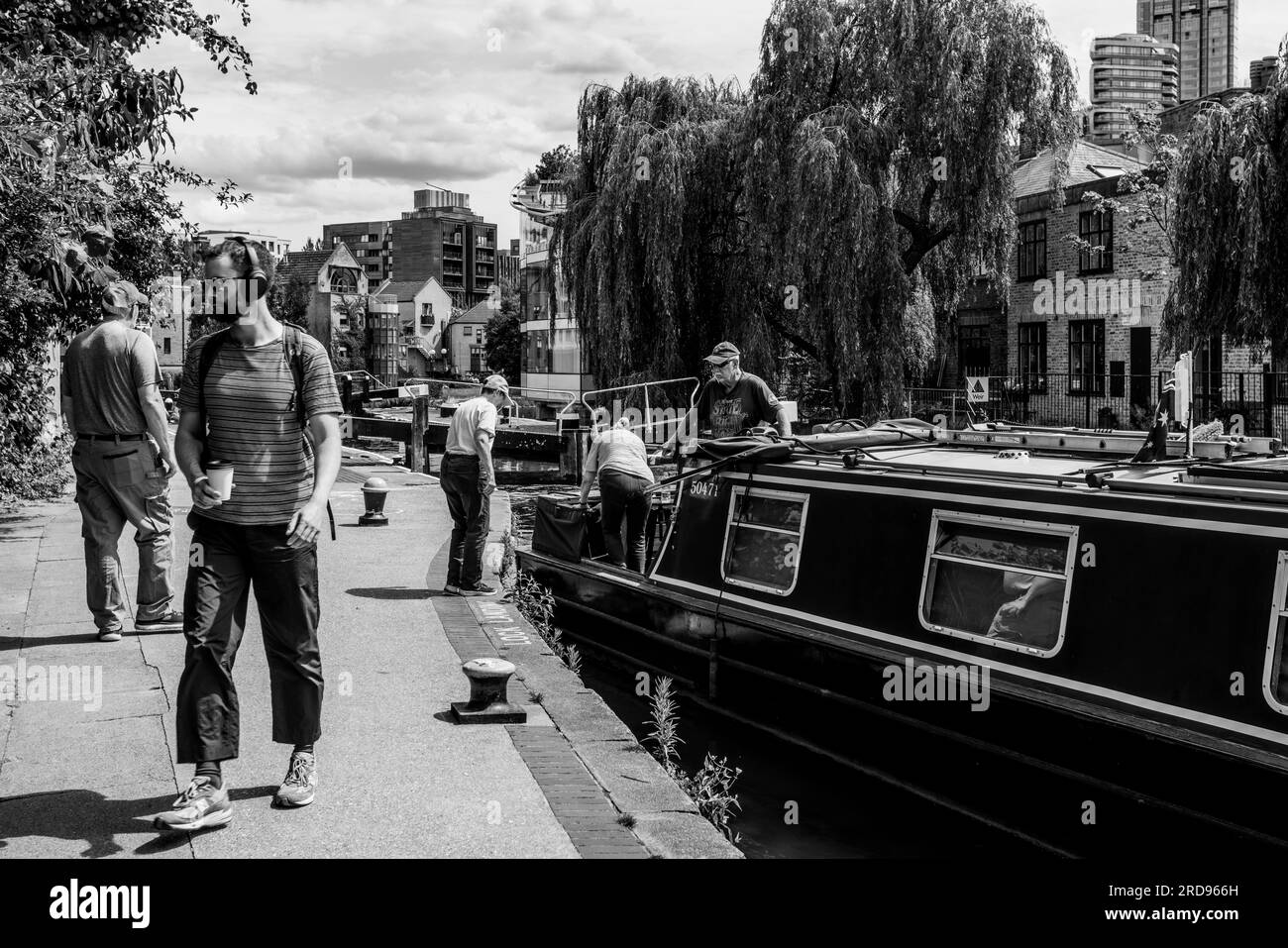 Le long du Regent's Canal London Banque D'Images