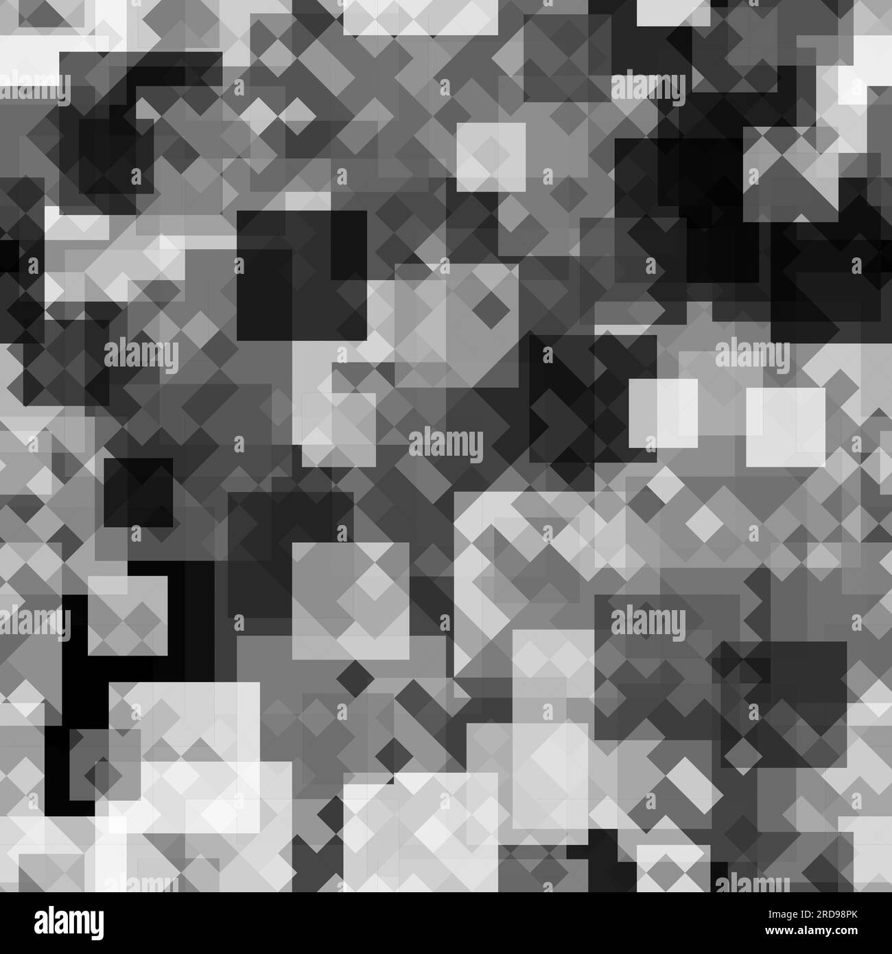 Motif sans couture gris pixel camouflage numérique urbain Illustration de Vecteur