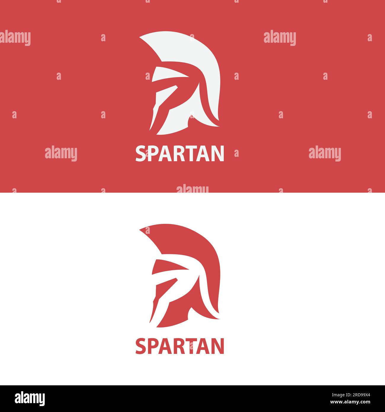 Logo spartiate tête image vectorielle logo spartiate. Icône simple de casque Spartan sur fond blanc pour la conception Web Illustration de Vecteur