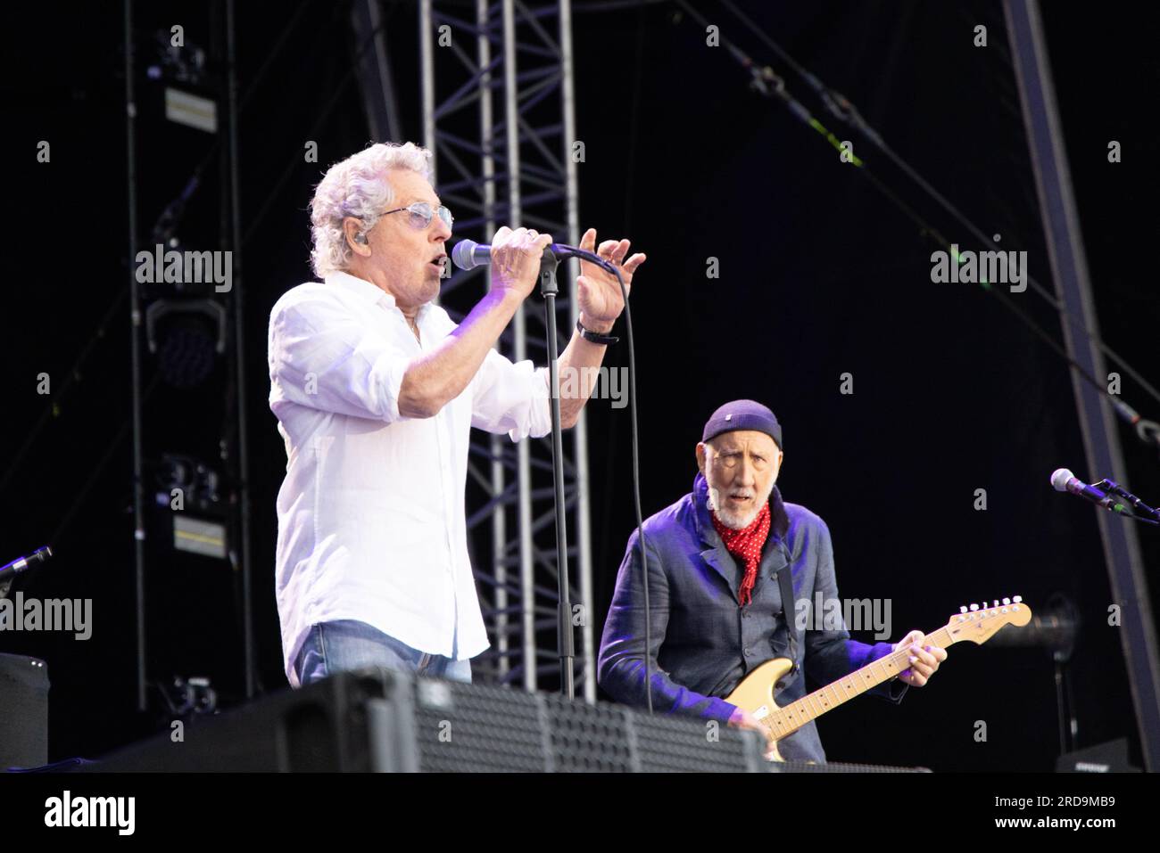 Durham, Royaume-Uni - 19 juillet, le groupe de rock anglais The Who se produit au stade Riverside, Chester-le Street, Durham. Crédit photo Jill O'Donnell/Alamy Live News Banque D'Images