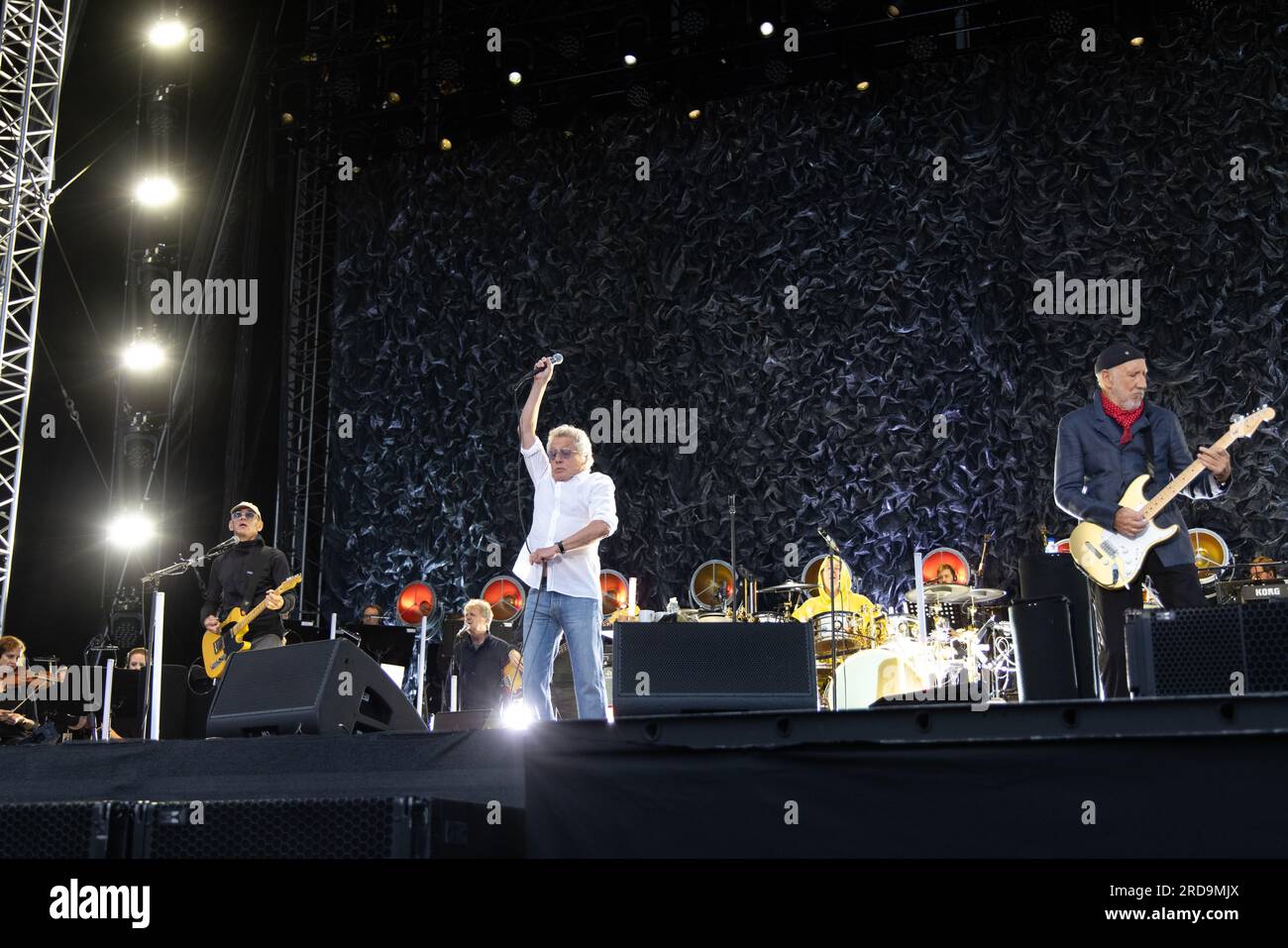 Durham, Royaume-Uni - 19 juillet, le groupe de rock anglais The Who se produit au stade Riverside, Chester-le Street, Durham. Crédit photo Jill O'Donnell/Alamy Live News Banque D'Images