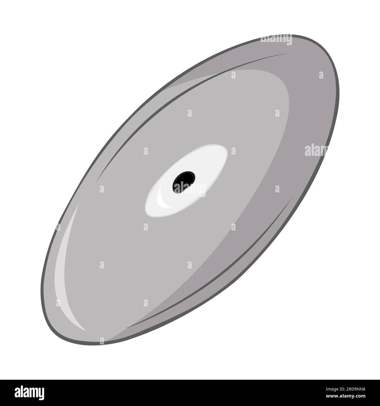 Icônes de Retro CD Disk isolé sur fond blanc. Illustration vectorielle plate, EPS 10. Illustration de Vecteur