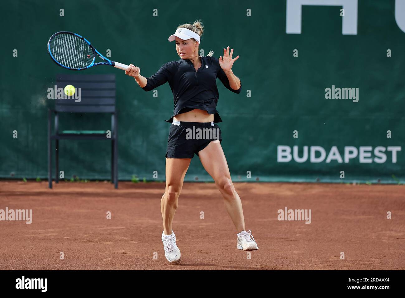 Budapest, Hongrie centrale, Hongrie. 19 juillet 2023. YULIA PUTSEVA du Kazakhstan en action lors du GRAND PRIX DE HONGRIE - Budapest - Womens tennis, WTA250 (crédit image : © Mathias Schulz/ZUMA Press Wire) À USAGE ÉDITORIAL SEULEMENT! Non destiné à UN USAGE commercial ! Banque D'Images