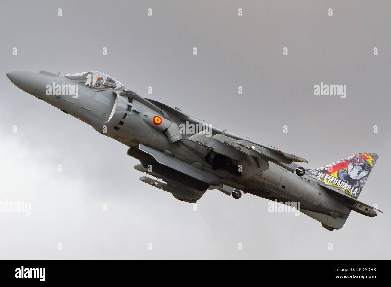 Harrier de la marine espagnole au riat Fairford en 2023. Banque D'Images