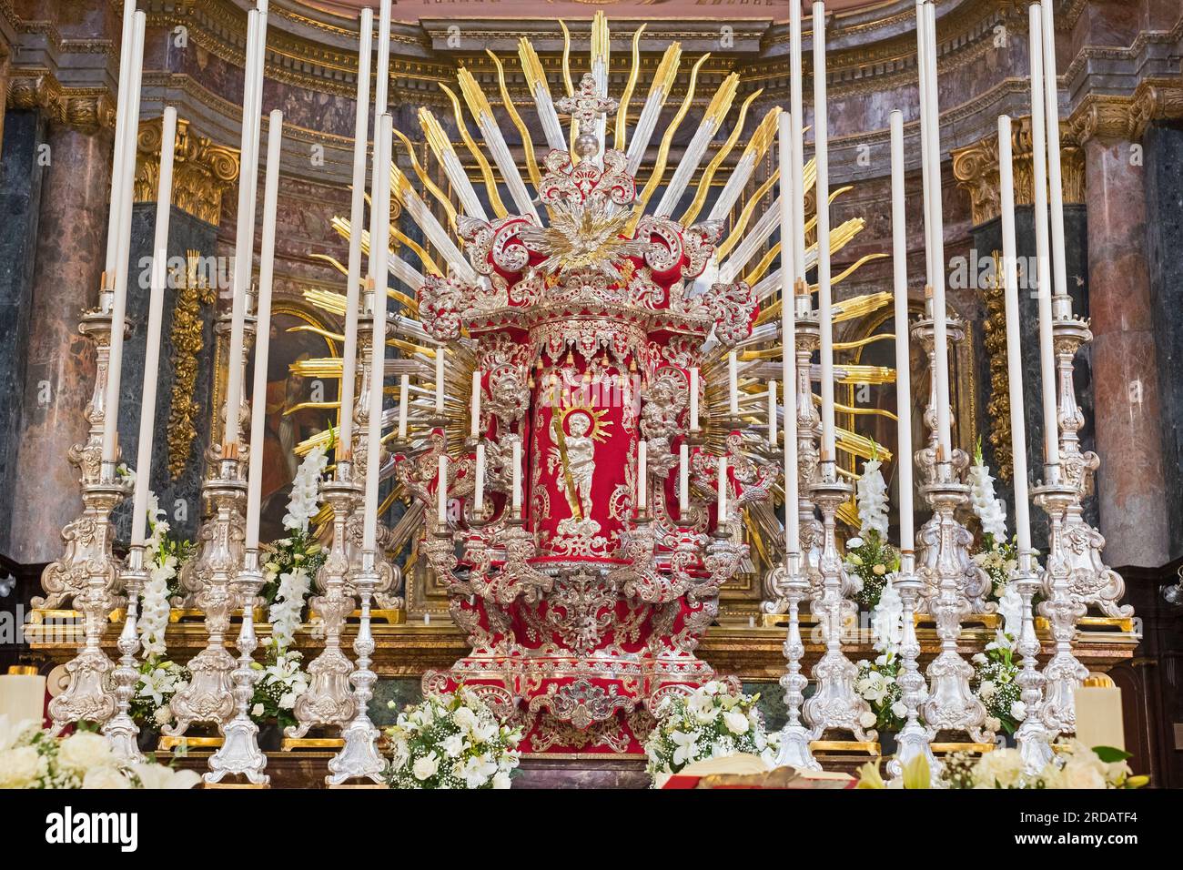 St Paul Shipwreck Church Valletta Malta Banque D'Images