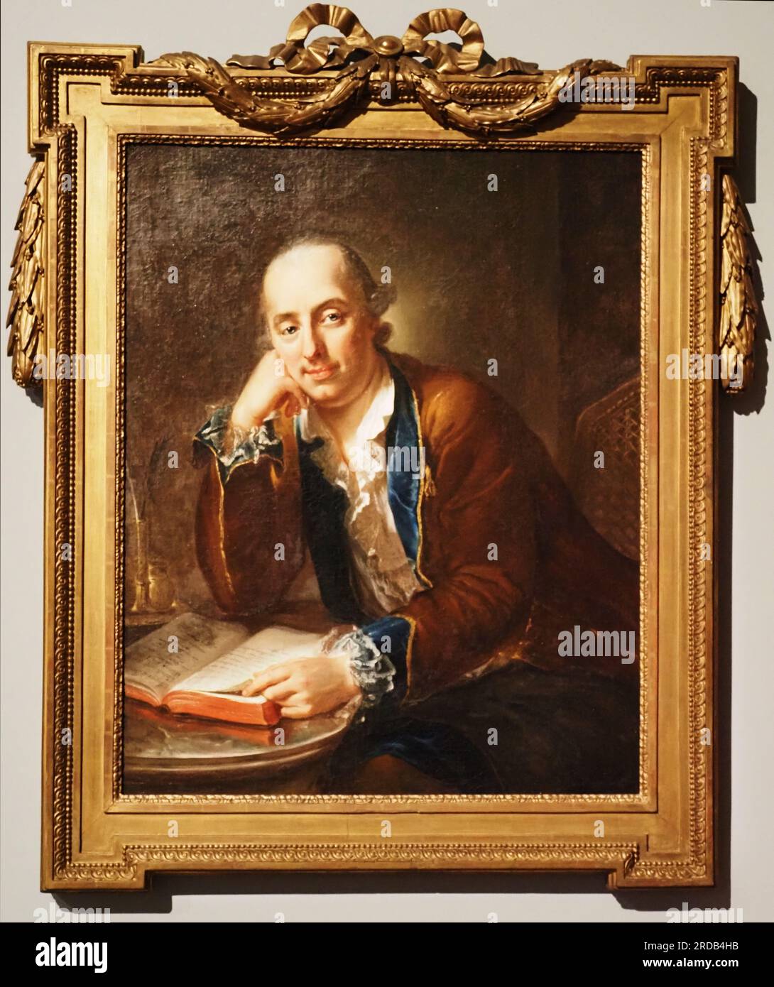 Johann Nepomuk Reichsritter (chevalier impérial) von Humbourd, huile sur toile, 1770. Créateur August Friederich Oelenhainz, Endingen am Kaiserstuhl 1745 - Banque D'Images