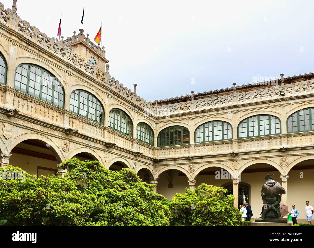 Collège Fonseca Palais de Fonseca cloîtres faisant partie de l'Université de Santiago de Compostela Galice Espagne Banque D'Images