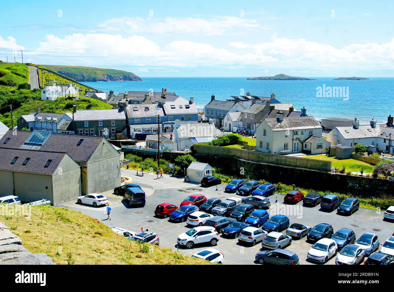 Aberdaron, ville la plus à l'ouest du pays de Galles, près de la pointe de la péninsule de Llyn, Gwyneth, au nord du pays de Galles Banque D'Images