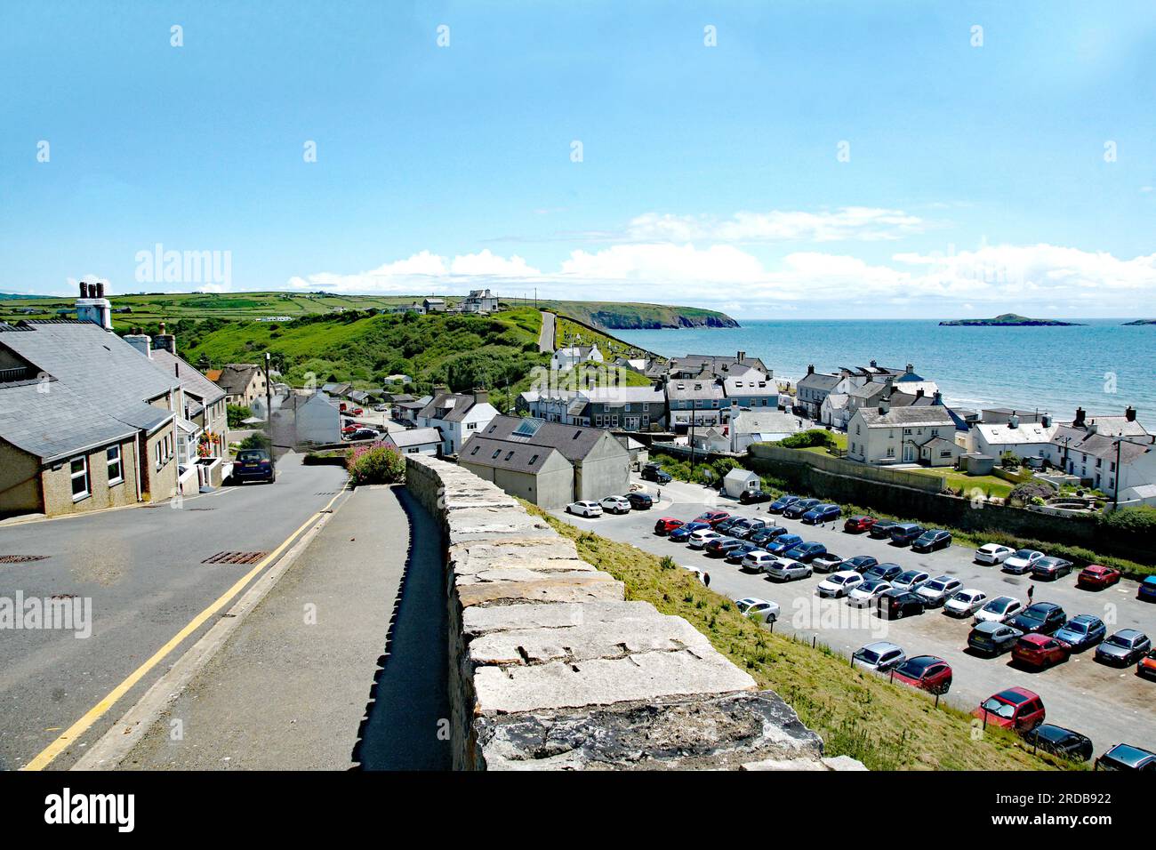 Aberdaron, ville la plus à l'ouest du pays de Galles, près de la pointe de la péninsule de Llyn, Gwyneth, au nord du pays de Galles Banque D'Images