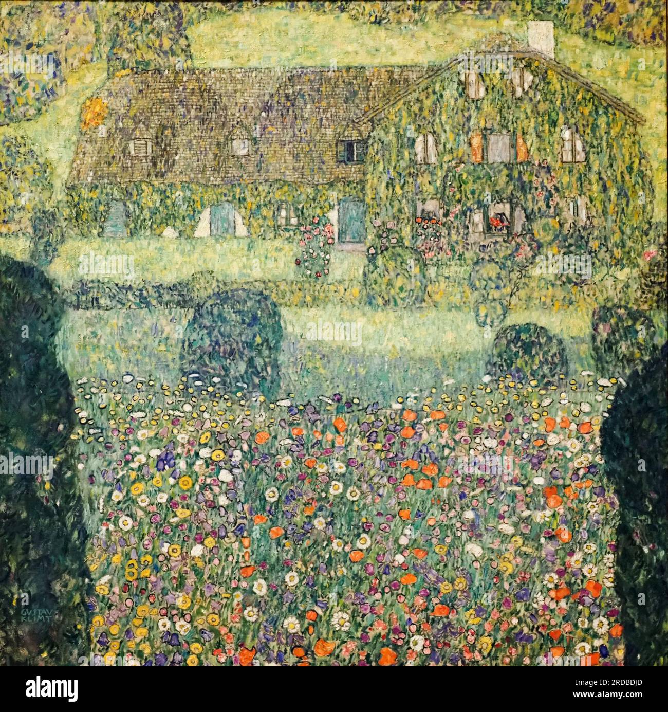 Maison de Forester à Weissenbach sur l'Attensee I, huile sur toile, 1906. Créateur : Gustav Klimt, Vienne 1862 - 1918 Vienne Banque D'Images