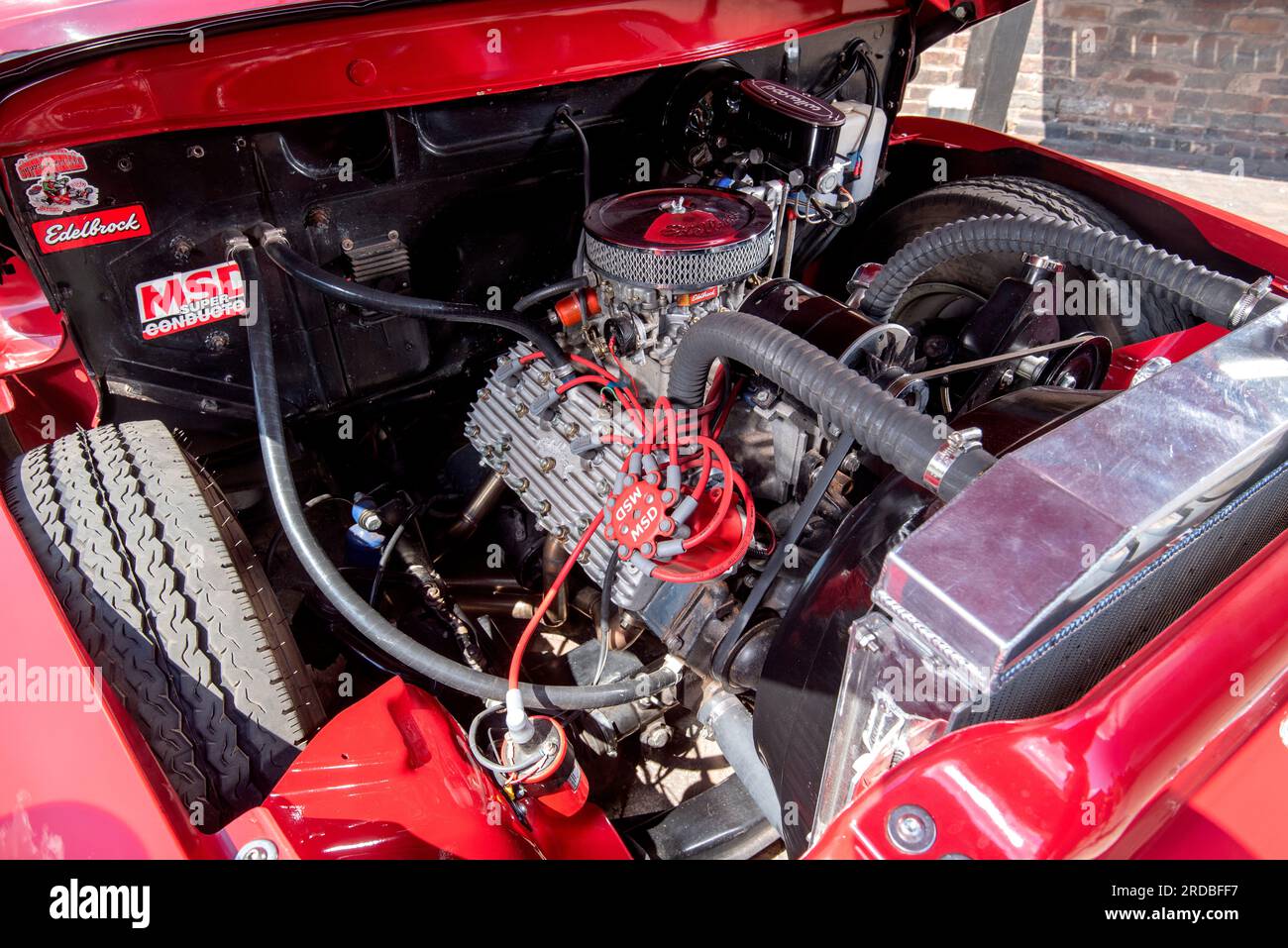 Ford F100 1953 modifié sur mesure pour les sacs gonflables Banque D'Images