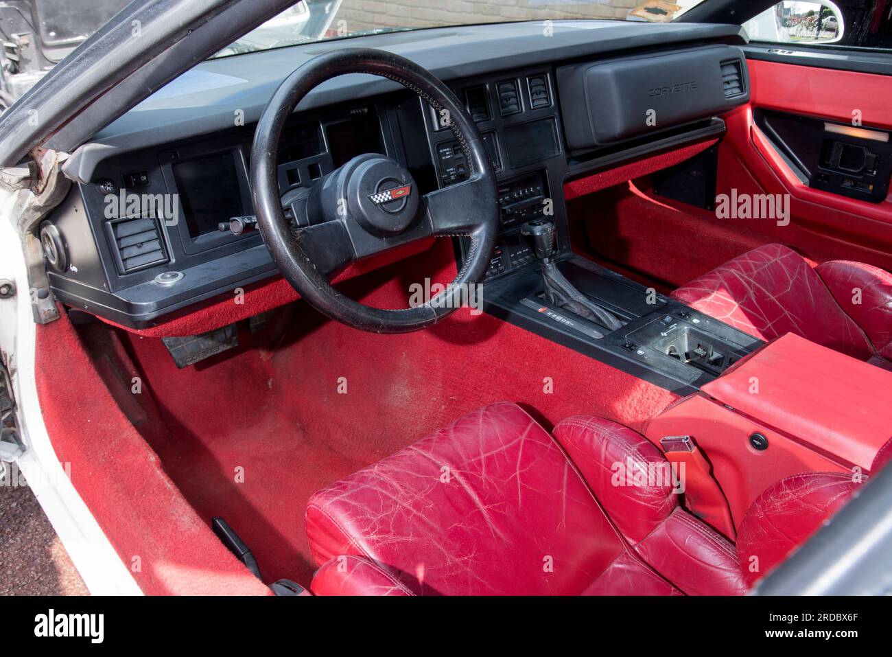 1989 C4 Corvette, voiture de sport américaine V8 Banque D'Images