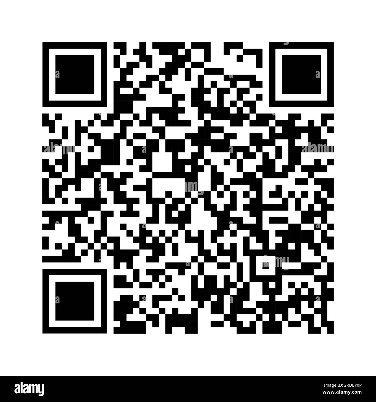 Code QR noir blanc. Code de réponse rapide. Marketing et gestion des stocks. Illustration de Vecteur