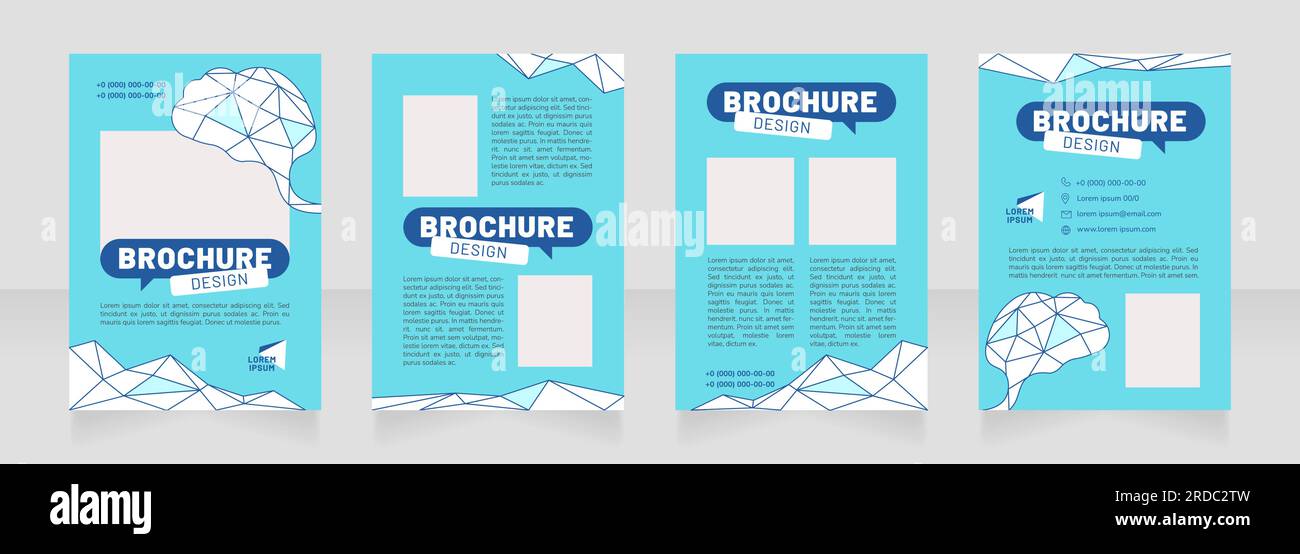 Cerveau teaser jeux vide brochure conception Illustration de Vecteur