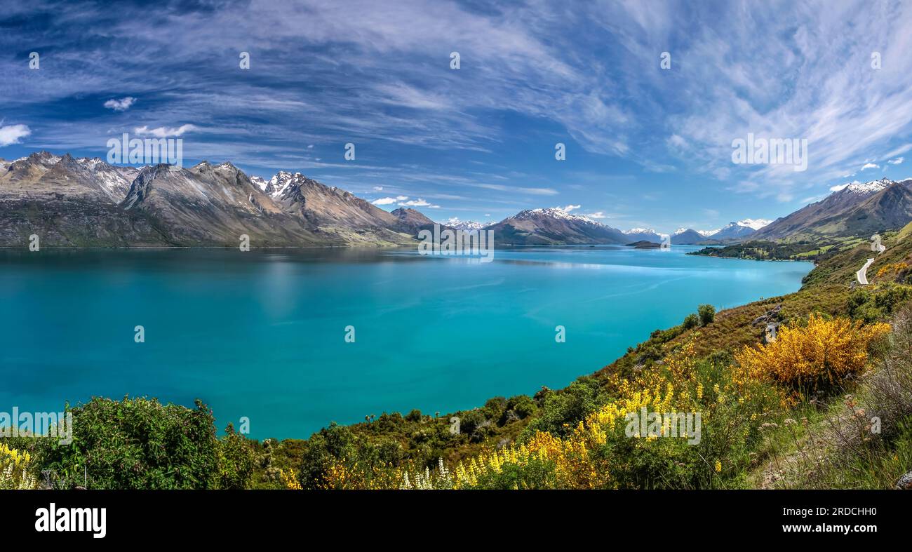 Géographie / voyages, Nouvelle-Zélande, Otega, Mont Chrichton, Bennett Put-on Lookout au lac Wanaka, Otega, INFORMATIONS-AUTORISATION-DROITS-SUPPLÉMENTAIRES-NON-DISPONIBLES Banque D'Images