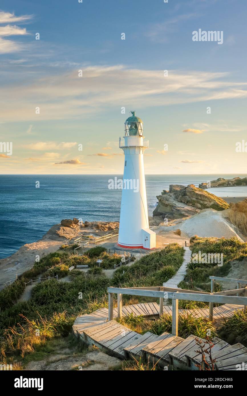 Géographie / voyages, Nouvelle-Zélande, région Wellington, Castlepoint, INFORMATIONS-AUTORISATION-DROITS-SUPPLÉMENTAIRES-NON-DISPONIBLES Banque D'Images