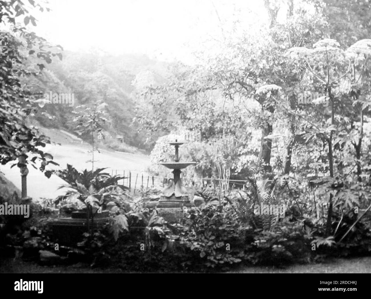 Valley Gardens, Saltburn, époque victorienne Banque D'Images