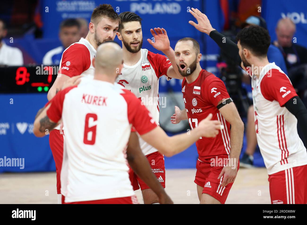 Gdansk, Pologne. 20 juillet 2023. Aleksander Sliwka lors du match de la Ligue des nations FIVB de volleyball masculin entre la Pologne et le Brésil le 19 juillet 2023 à Gdansk Pologne. (Photo de Piotr Matusewicz/PressFocus/Sipa USA) crédit : SIPA USA/Alamy Live News Banque D'Images