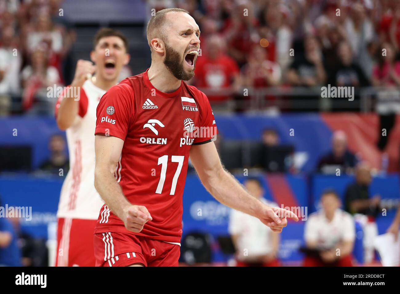 Gdansk, Pologne. 20 juillet 2023. Pawel Zatorski lors du match de la Ligue des nations FIVB de volleyball masculin entre la Pologne et le Brésil le 19 juillet 2023 à Gdansk Pologne. (Photo de Piotr Matusewicz/PressFocus/Sipa USA) crédit : SIPA USA/Alamy Live News Banque D'Images