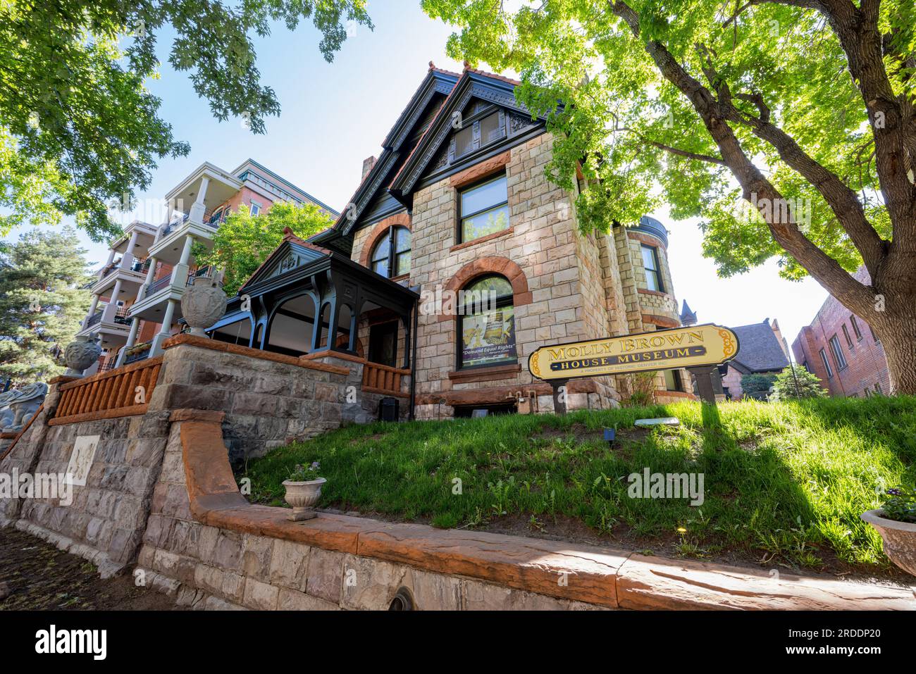 Colorado, 28 MAI 2023 - vue extérieure ensoleillée du Molly Brown House Museum Banque D'Images