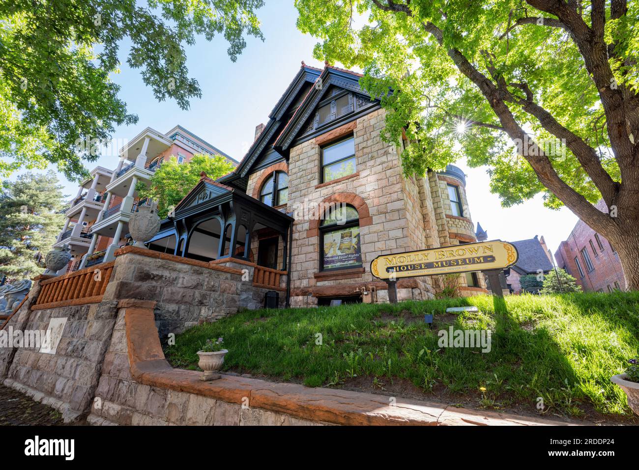 Colorado, 28 MAI 2023 - vue extérieure ensoleillée du Molly Brown House Museum Banque D'Images
