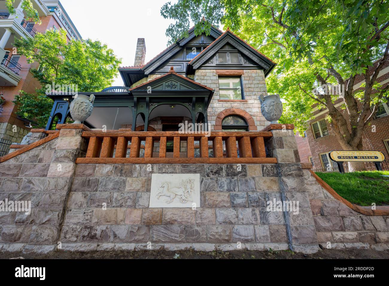 Colorado, 28 MAI 2023 - vue extérieure ensoleillée du Molly Brown House Museum Banque D'Images