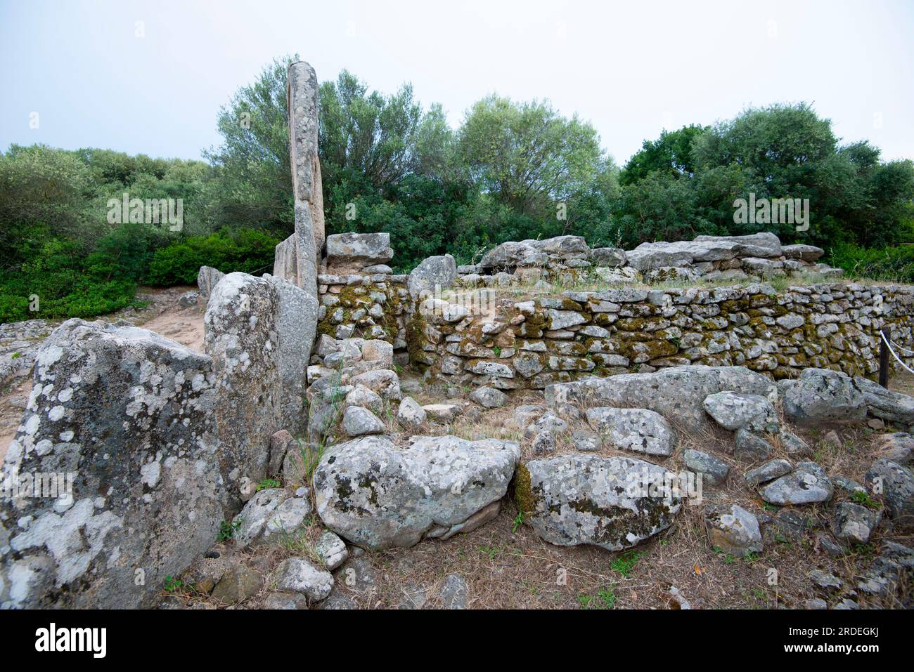 Tombe géantes de Coddu Vecchiu - Sardaigne - Italie Banque D'Images