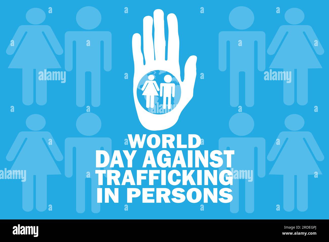 Journée mondiale contre la traite des personnes Illustration vectorielle. Convient pour carte de voeux, affiche et bannière Illustration de Vecteur