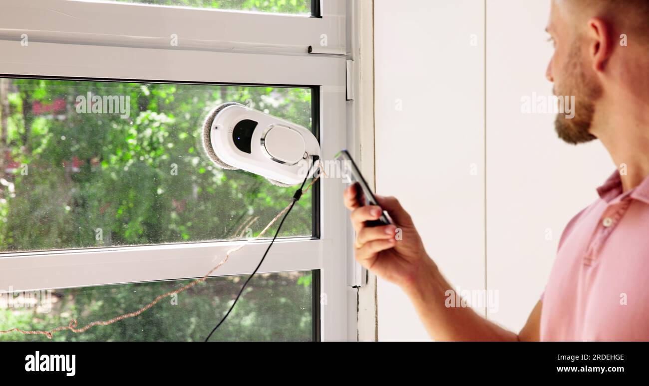 Lave-glace automatique. Machine pour appareils robotisés Banque D'Images