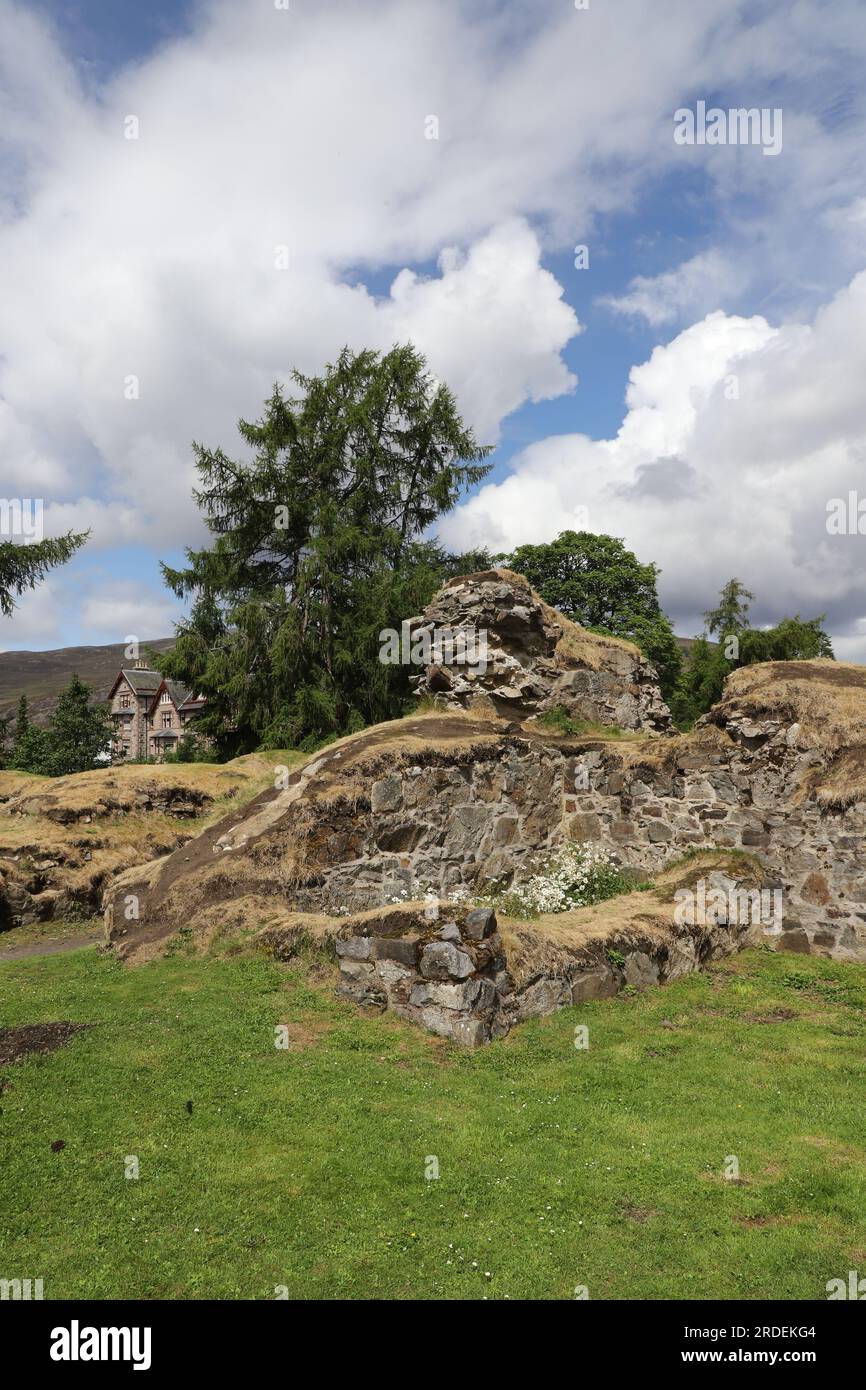 Ruines du château de Kindrochit Braemar Écosse le 2023 juillet Banque D'Images