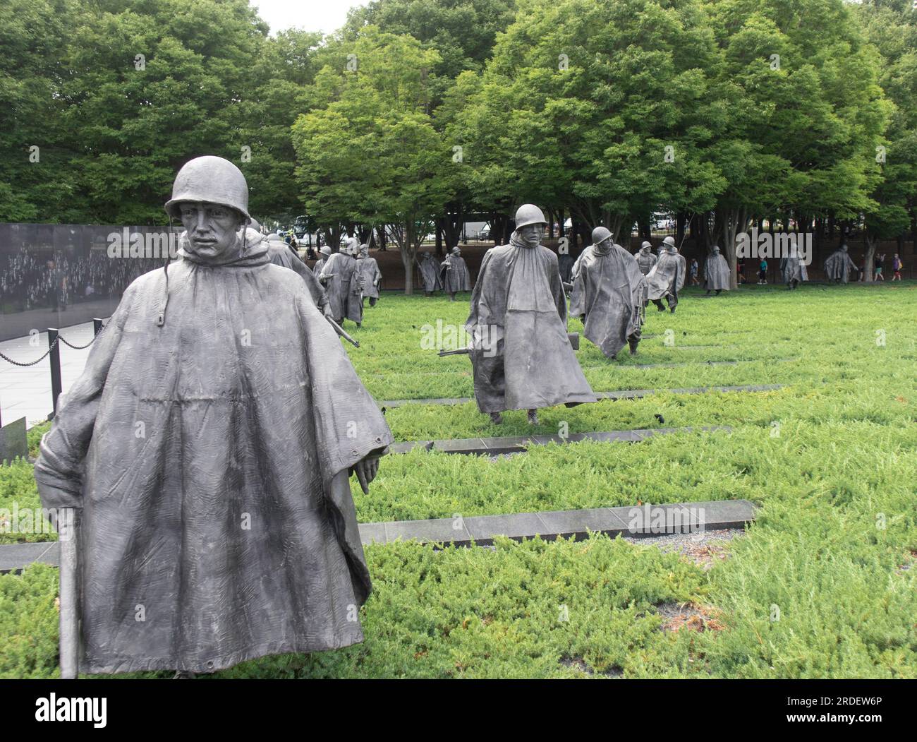 Korean War Veterans Memorial, Washington, USA Banque D'Images