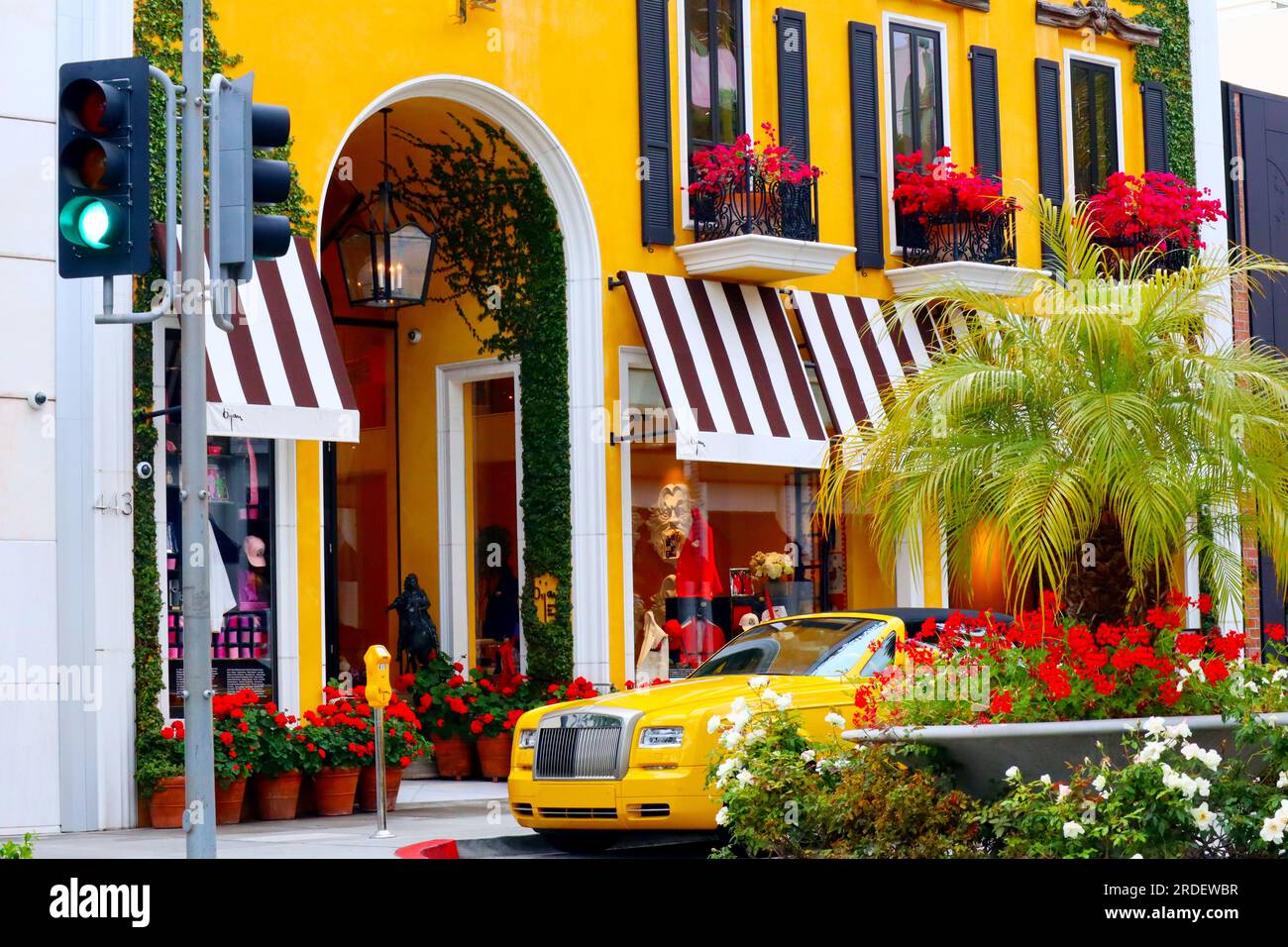 Beverly Hills, Californie : The House of Bijan Fashion Store sur Rodeo Drive, Beverly Hills Banque D'Images