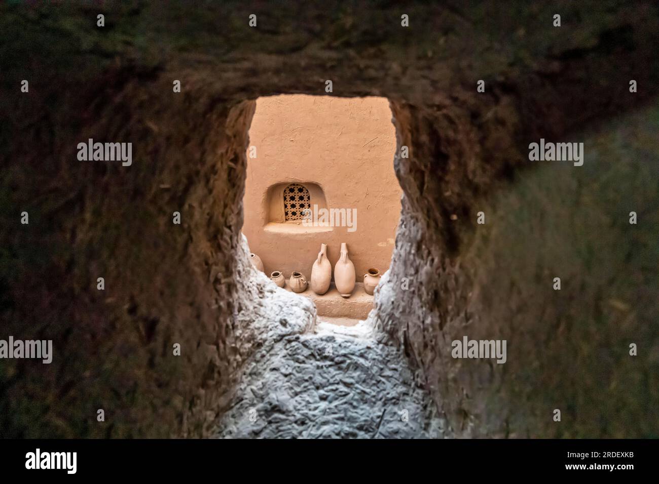 Kasbah Amridil est une résidence fortifiée historique ou kasbah dans l'oasis de Skoura, au Maroc. Il est considéré parmi les kasbahs les plus impressionnants de Banque D'Images