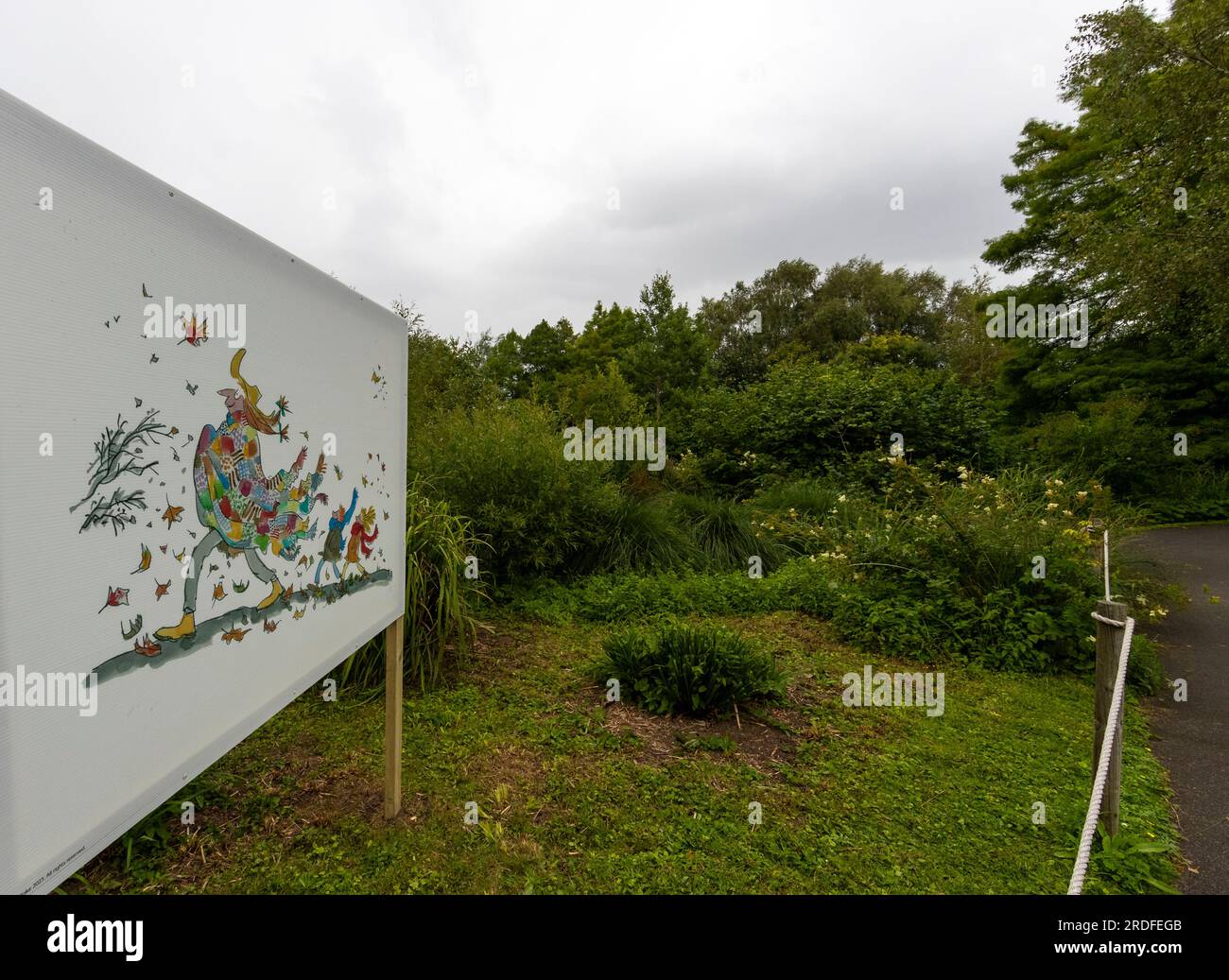 Exposition Quentin Blake 'Drawn to Water' à WWT Slimbridge. Banque D'Images