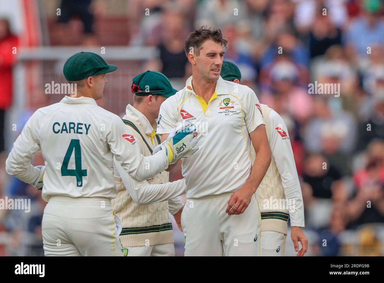 Pendant la LV= Insurance Ashes quatrième série de tests jour trois série de tests Match Angleterre vs Australie à Old Trafford, Manchester, Royaume-Uni, 21 juillet 2023 (photo de Conor Molloy/News Images) Banque D'Images
