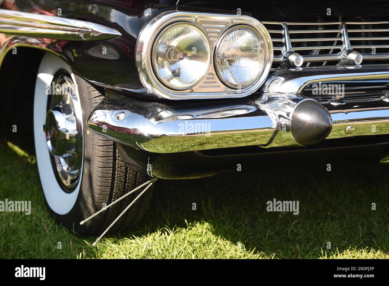 Chevrolet Impala capteur de trottoir, voiture classique Banque D'Images