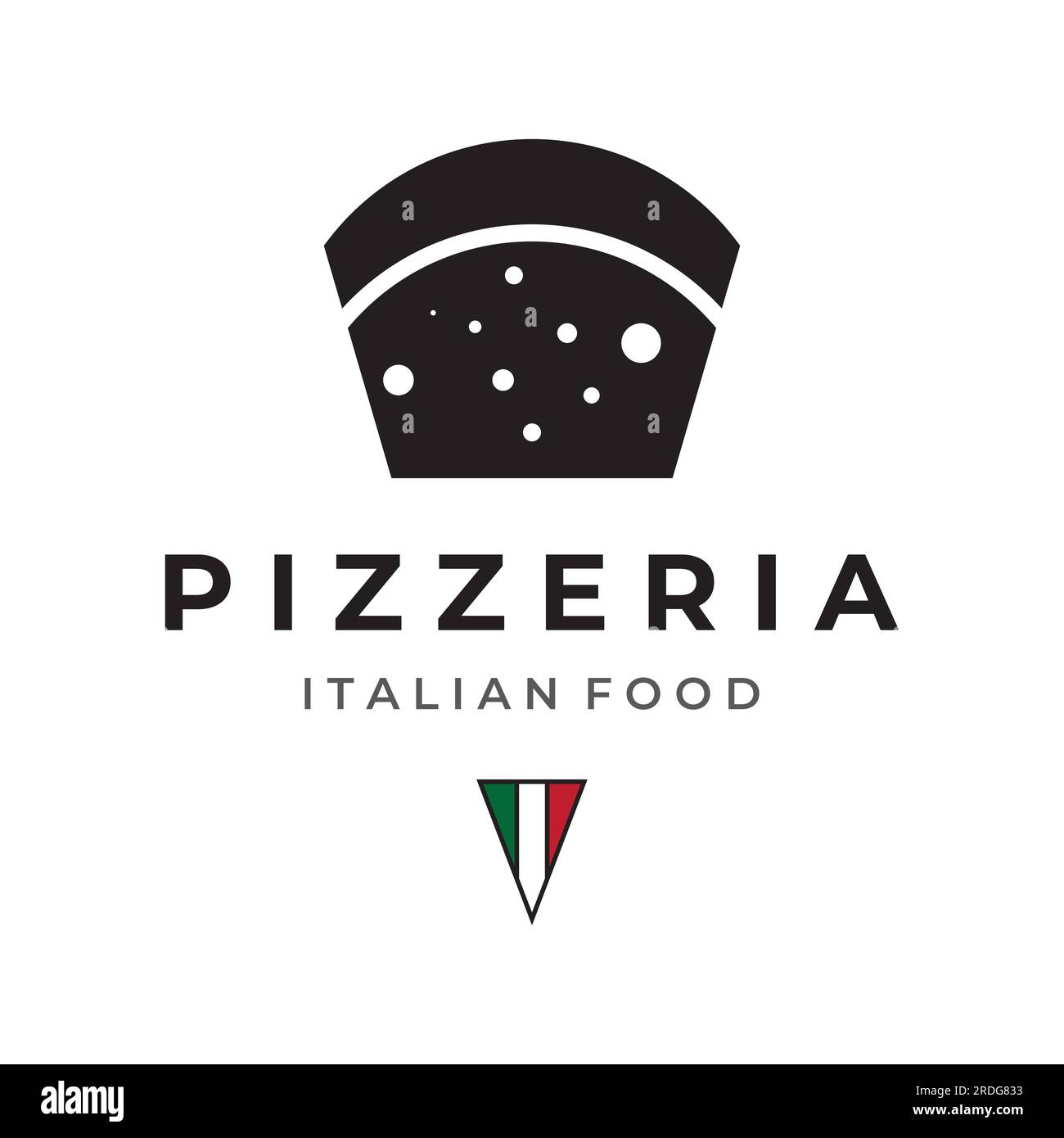 Délicieux et délicieux design de logo de nourriture italienne .avec signe d' ustensile de nourriture vintage.Logos pour restaurants , cafés , clubs et  badges Image Vectorielle Stock - Alamy
